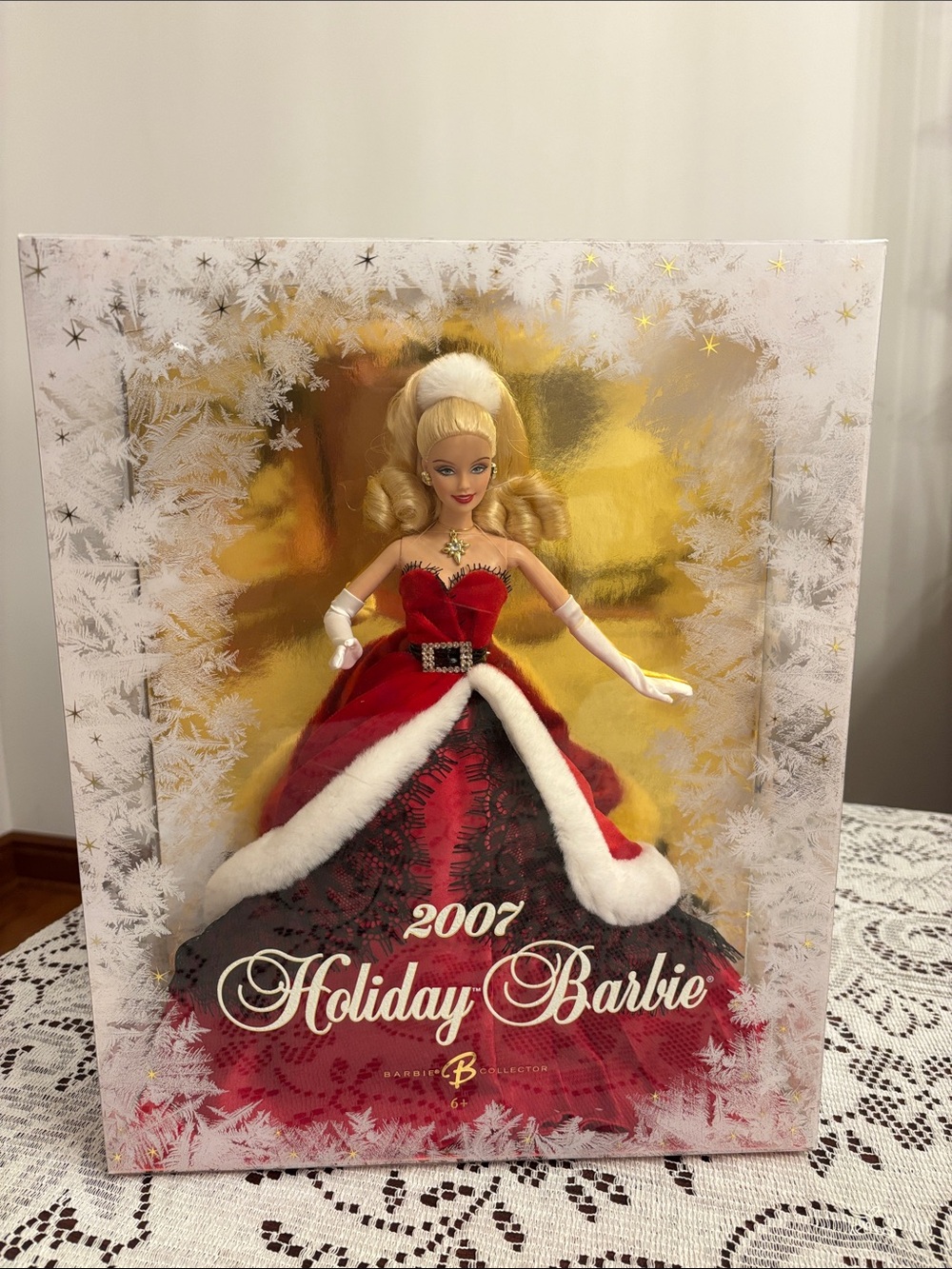 Barbie 2007 Holiday Doll in Red, White and Gold